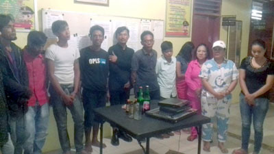  14 Orang di Warung Remang-remang Bukit Betabuh Diamankan Polsek Kuantan Mudik